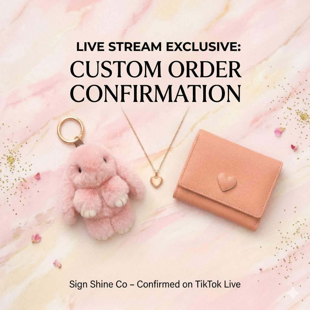 Live Stream Exclusive: Custom Order Confirmation