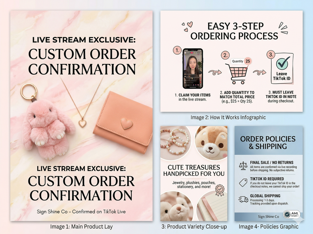 Live Stream Exclusive: Custom Order Confirmation
